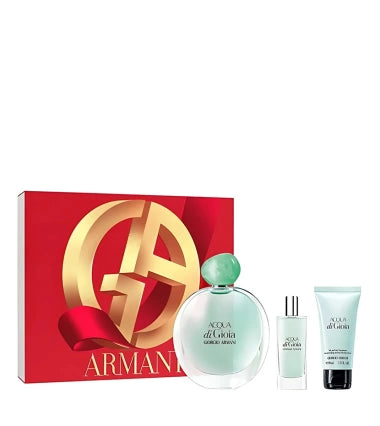 Set Acqua Di Gioia De Giorgio Armani 3 Pcs EDP
