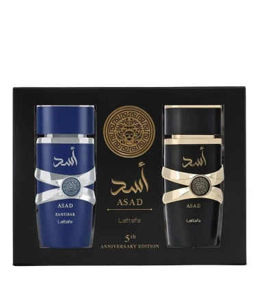 Set Asad & Asad Zanzibar Lattafa EDP Hombres