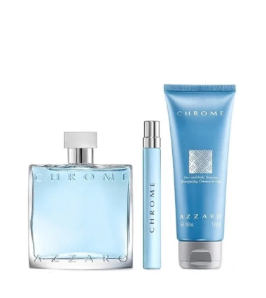 Set Azzaro Chrome Azzaro 3 Pcs EDT