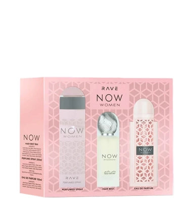 Set Now Women Rave Lattafa Mujer 3 Pcs EDP