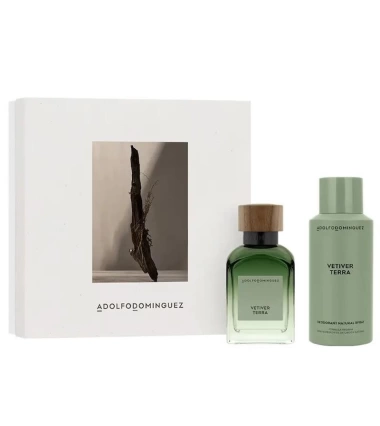 Set Vetiver Terra De Adolfo Dominguez 2 Pcs Hombre EDP